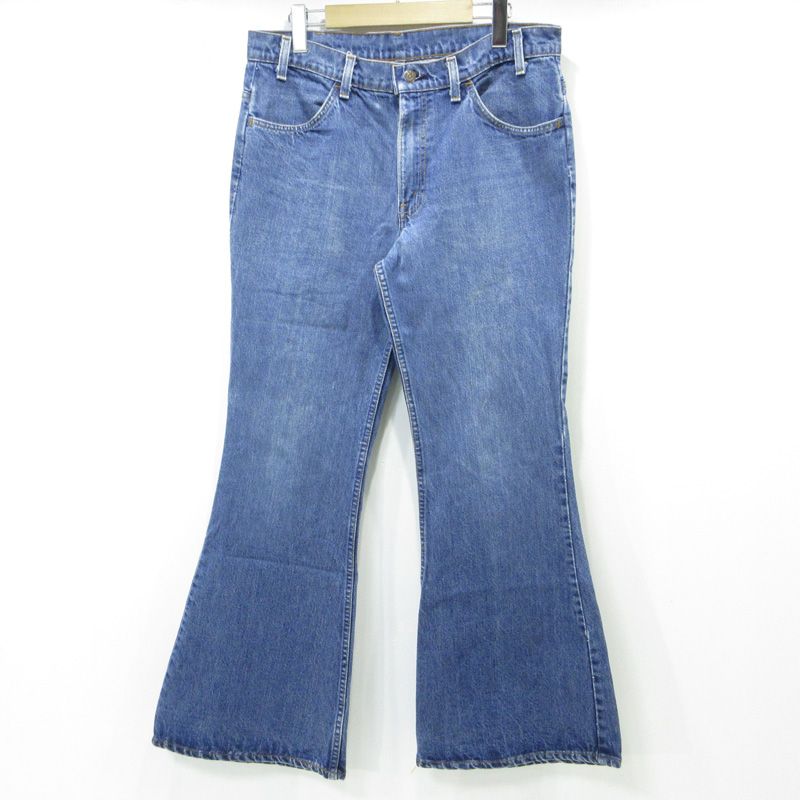 Levi s リーバイス Big Bell ビッグベル フ ージップフライデニムパンツ ベルボトム オレンジタブ 684-0217 ブルー インディゴ サイズ 記載不明 107
