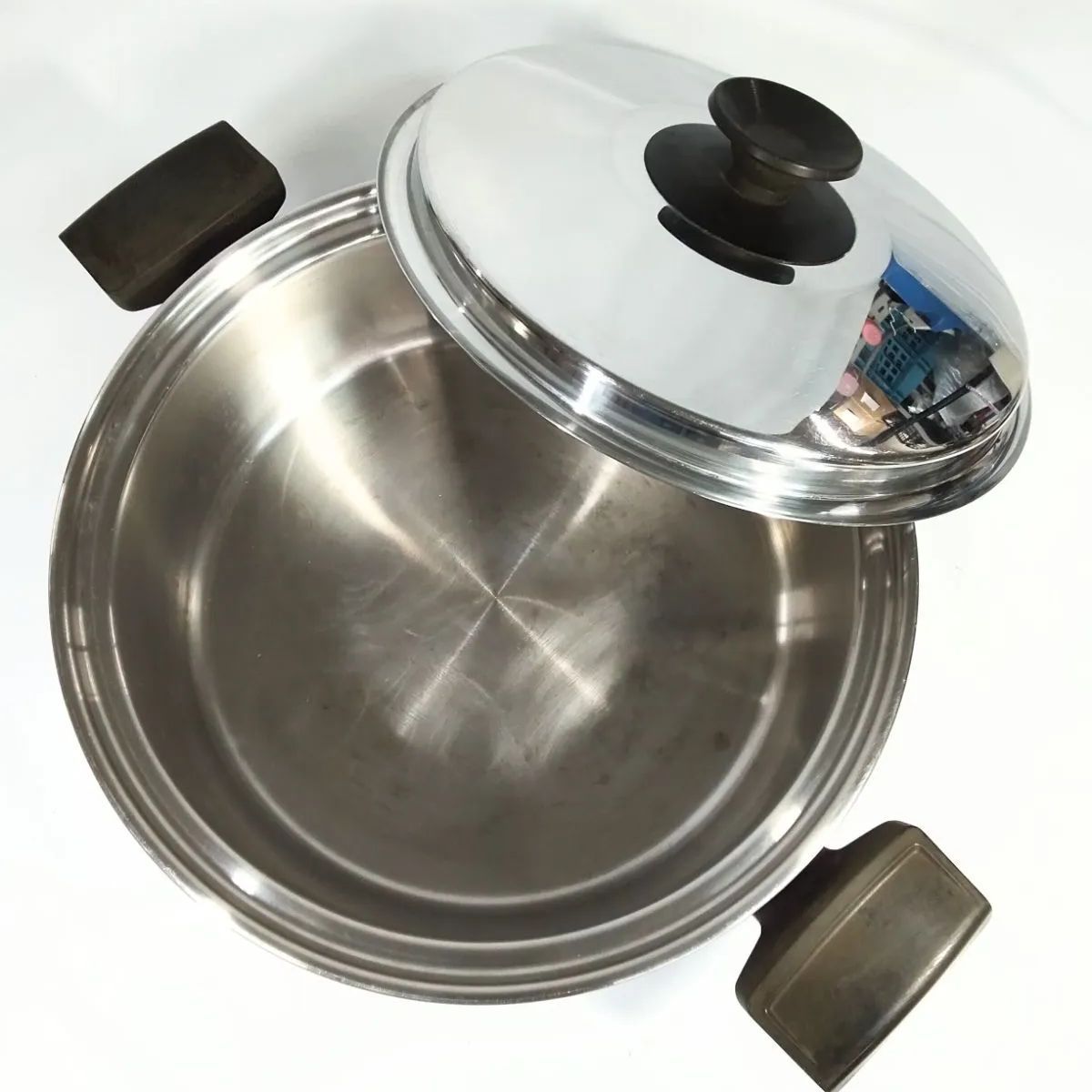 アムウェイ Amway クイーン Queen ステンレス 両手鍋大 深鍋 口径約