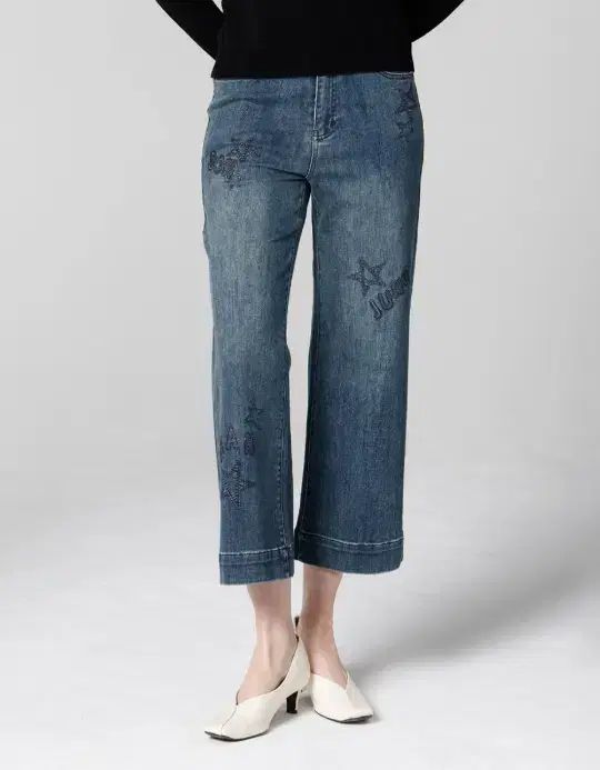 024 SON JUNG WAN キュービックロゴ ワイドデニムパンツ