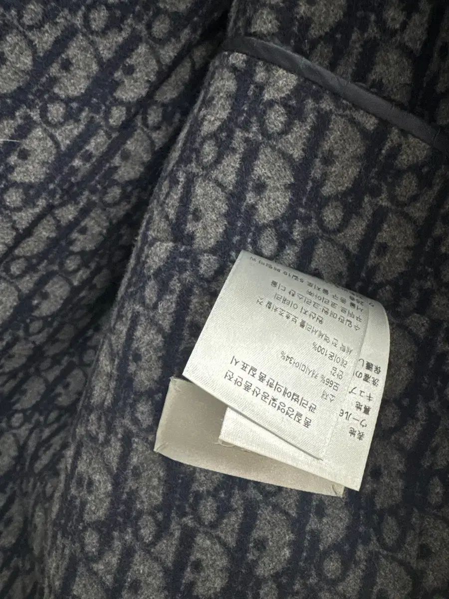 ディオール オブリーク裏地 ネイビー コート - メルカリ