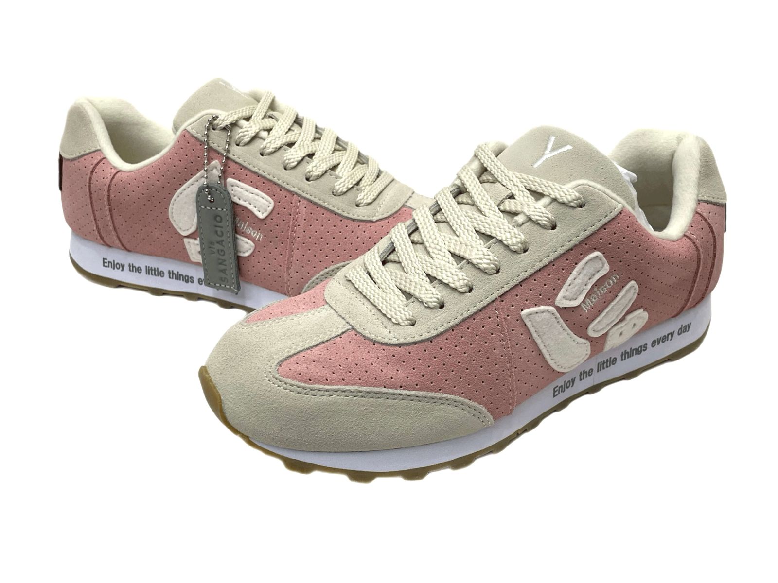 新品！via SANGACIO×Wako's Room 絶妙ピンクスニーカー サンガッチョ via SANGACIO ×Wako's Room ワコーズルーム ピンク