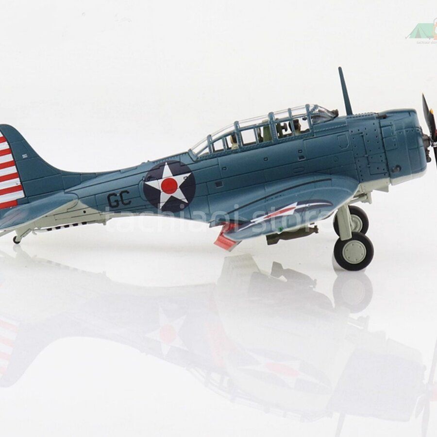 コレクターズ HA 0176 1 72 アメリカ SBD-3 ドーントレス ハワード ヤング少佐 エンタープライズ号 合金 ABS製 展示スタンド付き 完成品 航空機モデル