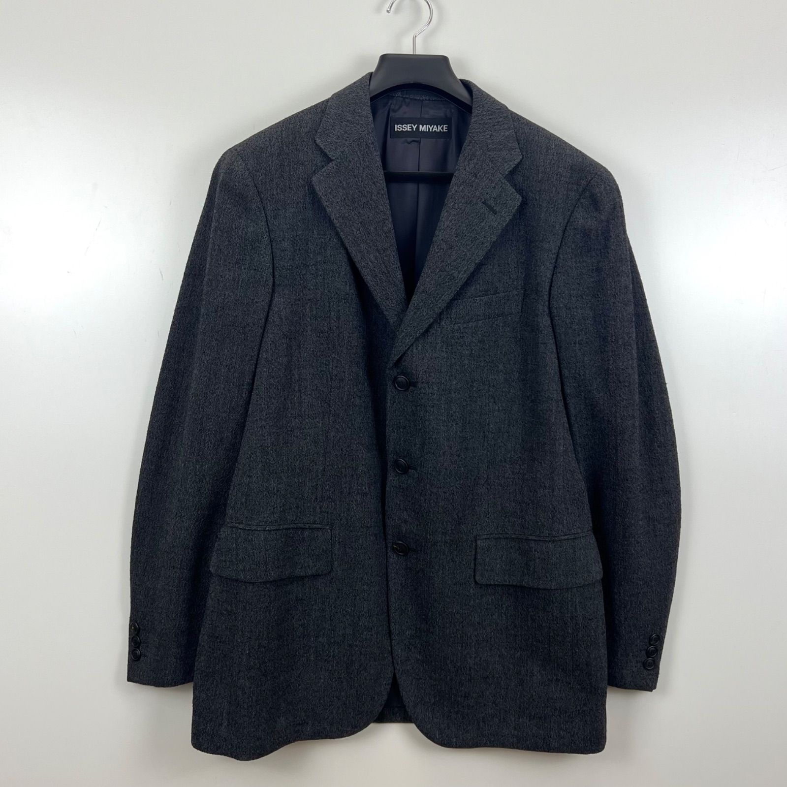 ISSEY MIYAKE archive ME63FD071 wool 3B jacket 2 M イッセイミヤケ