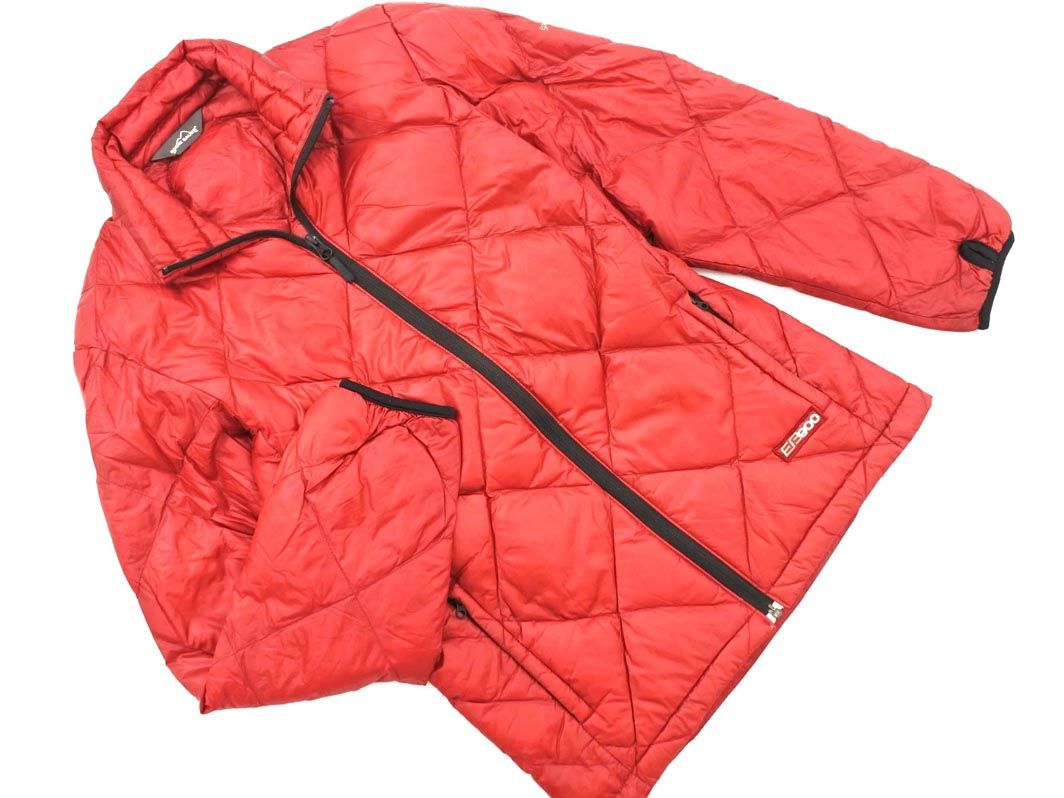 Eddie Bauer エディーバウアー ナイロン ダウン ジャケット sizeXXS/赤