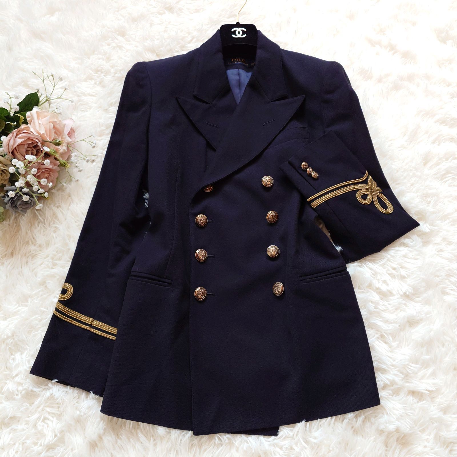 近年モデル 希少 ポロラルフローレン ナポレオンジャケット ダブル