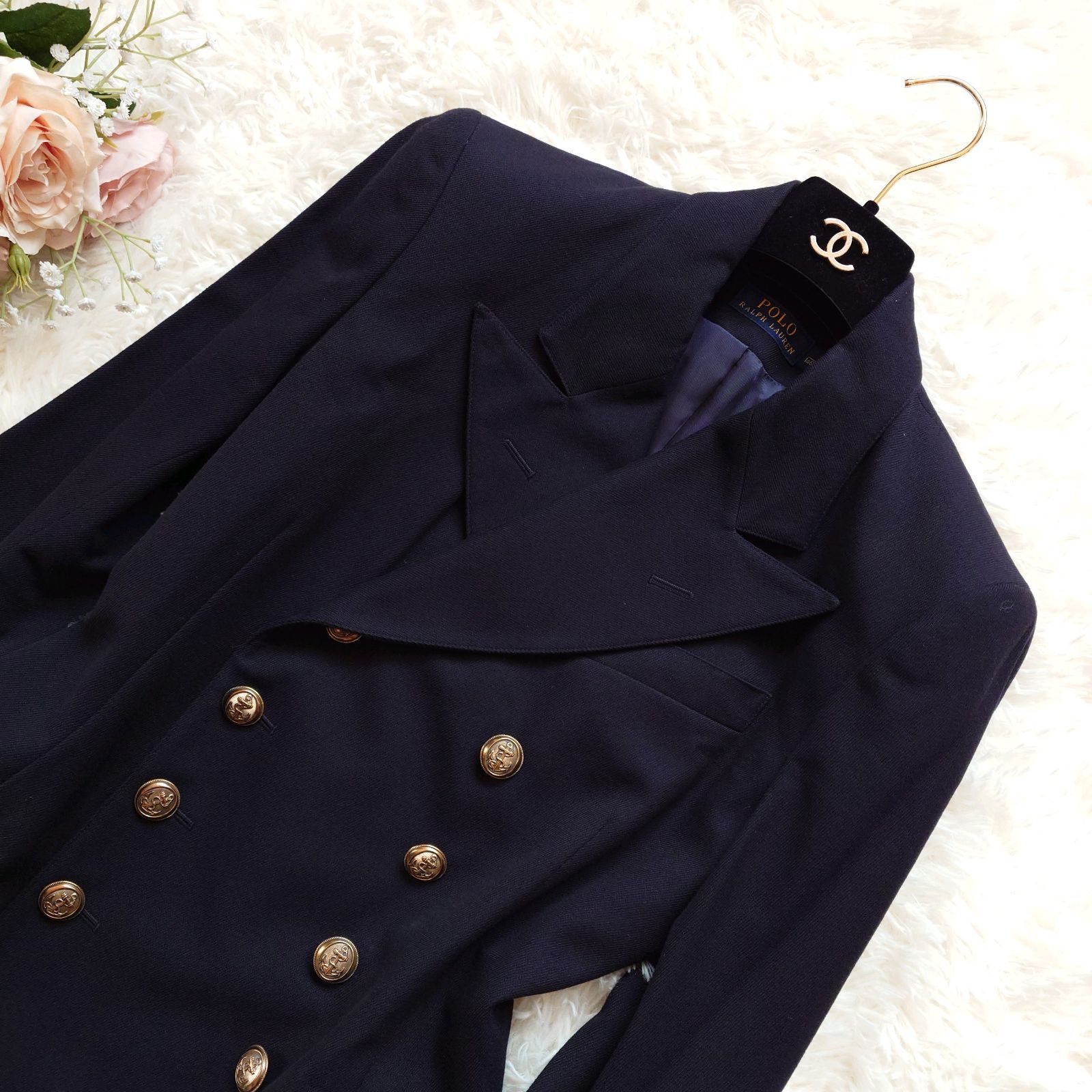 近年モデル 希少 ポロラルフローレン ナポレオンジャケット ダブル
