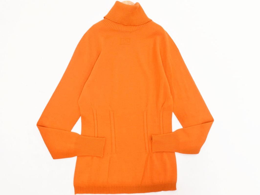 【美品】ESCADA エスカーダ ウールコート　オレンジ　サイズ38 ESCADA エスカーダ ウール100% タートルネック ニット セーター sizeXS