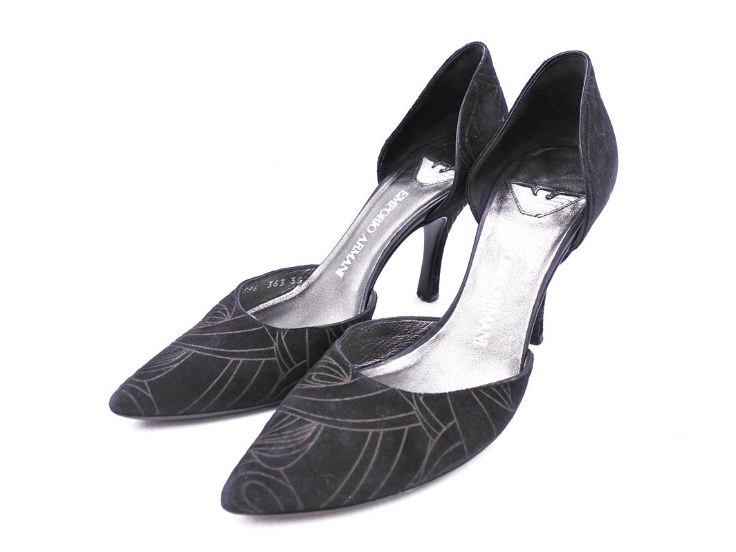 EMPORIO ARMANI エンポリオアルマーニ スウェード セパレート パンプス