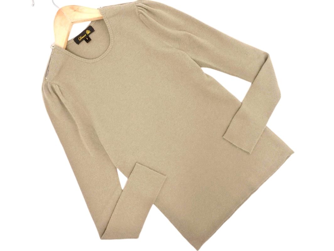 Drawer ドゥロワー カシミヤ100% ニット セーター size1/茶