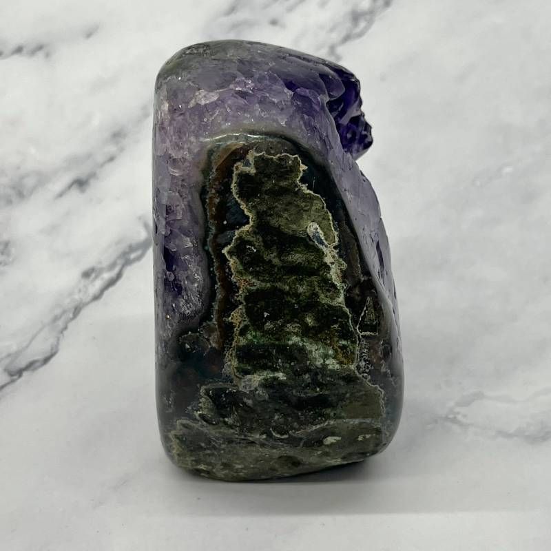 192：アメジストジオード 512g 高品質 深紫 結晶がぎっしり 美結晶