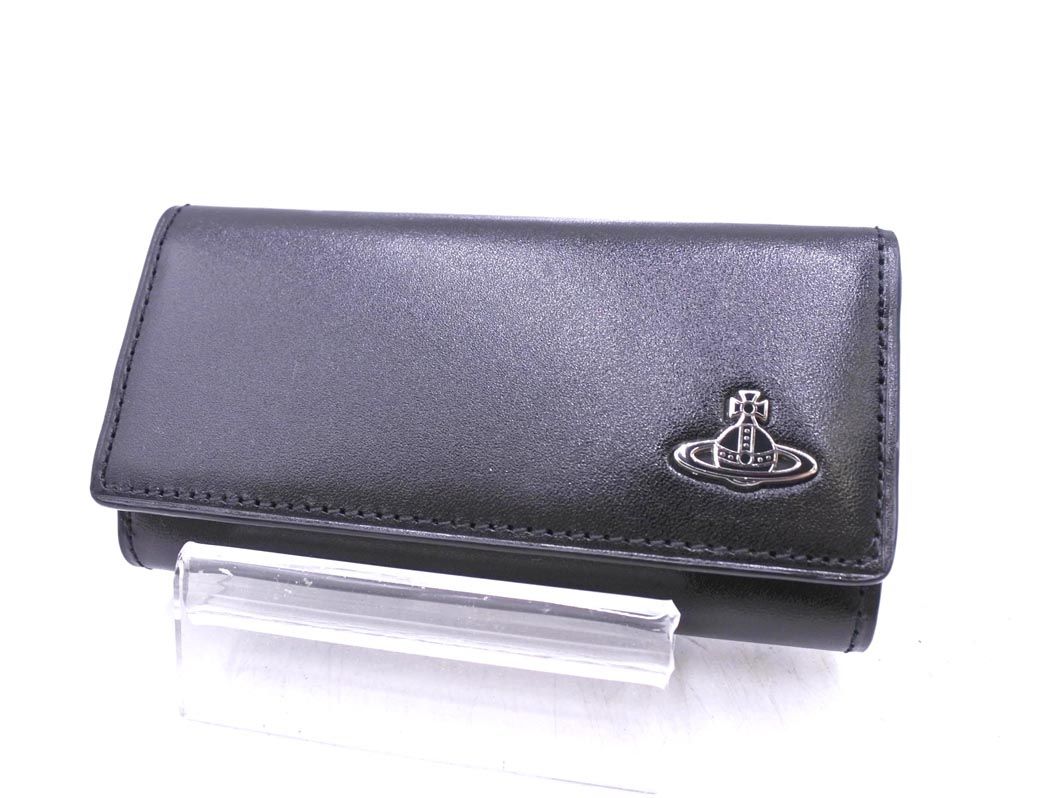 【新品未使用】ヴィヴィアンウエストウッド　キーケース　ブラック　レッド　鍵入れ 美品 Vivienne Westwood ヴィヴィアンウエストウッド VWK821