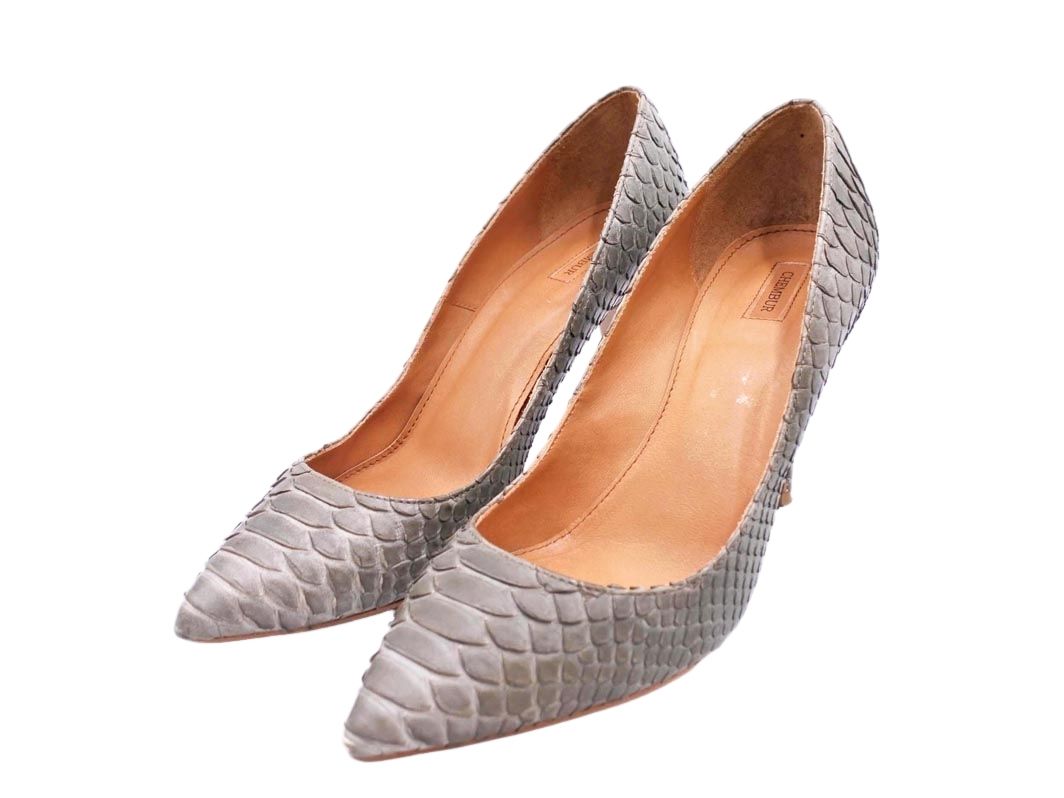 CHEMBUR チェンバー パイソン柄 ハイヒール パンプス size37（23.5cm