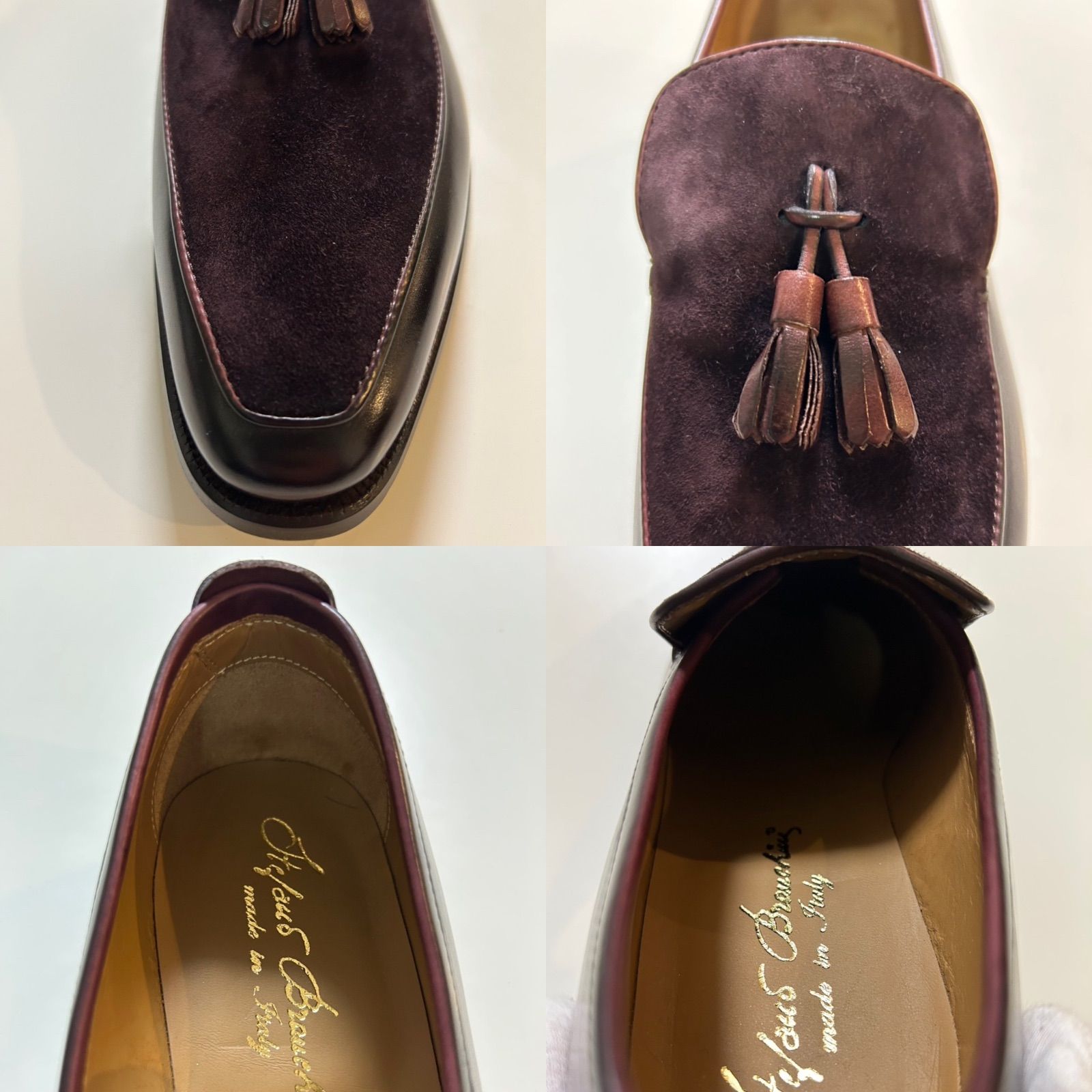 ステファノブランキーニタッセルローファー スリッポンシューズ