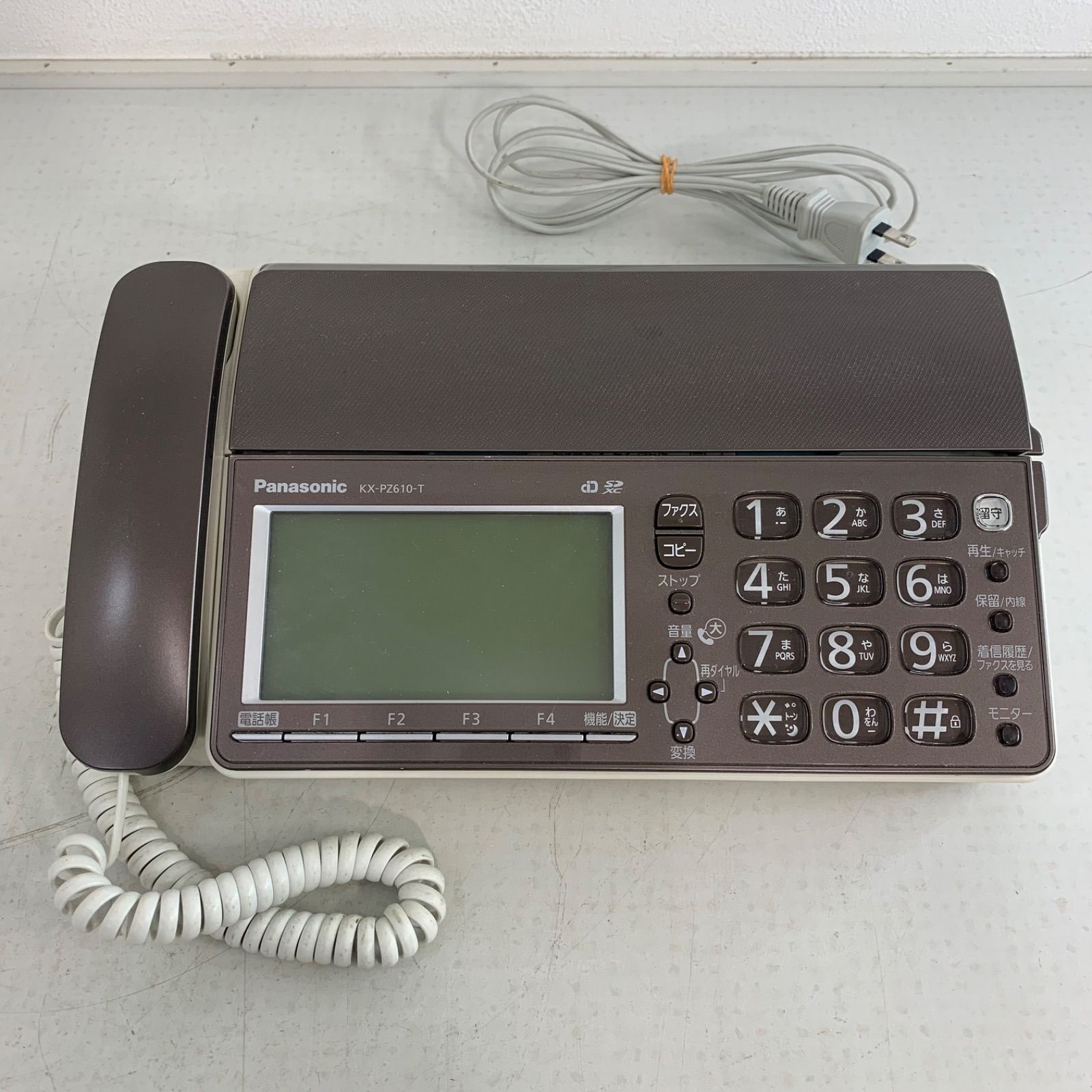 子機付き Panasonic KX PZ 610 FAX 電話機 SDカード通話録音対応 ファックス電話おたっくす パナソニック