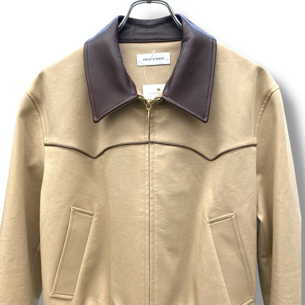 ERNEST W. BAKER 25AW WESTERN HARRINGTON JACKET Sサイズ 46 ベージュ