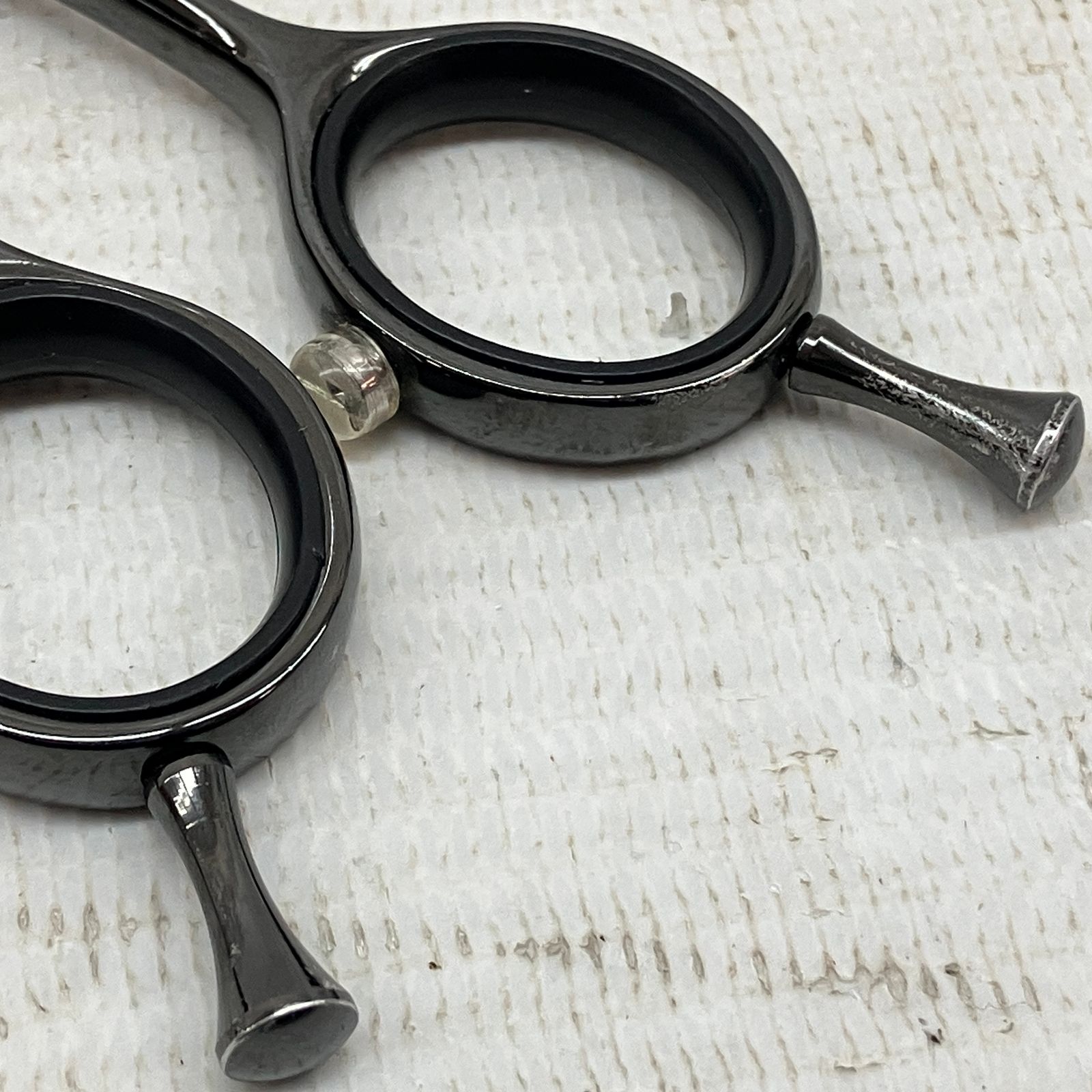 YAGYU SH3M 6インチ ベース用セニングシザー メガネハンドル 柳生 理容