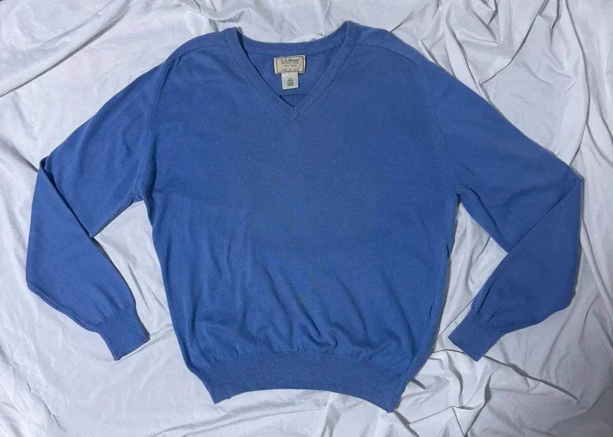 90s usa L.L.Bean エルエルビーン Vネック コットン ニット エルエル 