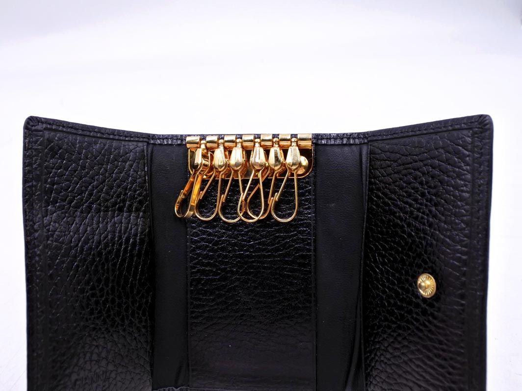 GIANNI VERSACE ジャンニベルサーチ メデューサ 6連 レザー キーケース