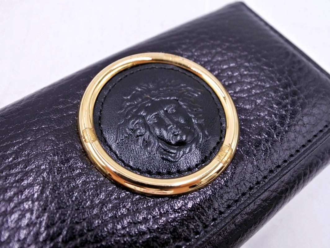 GIANNI VERSACE ジャンニベルサーチ メデューサ 6連 レザー キーケース