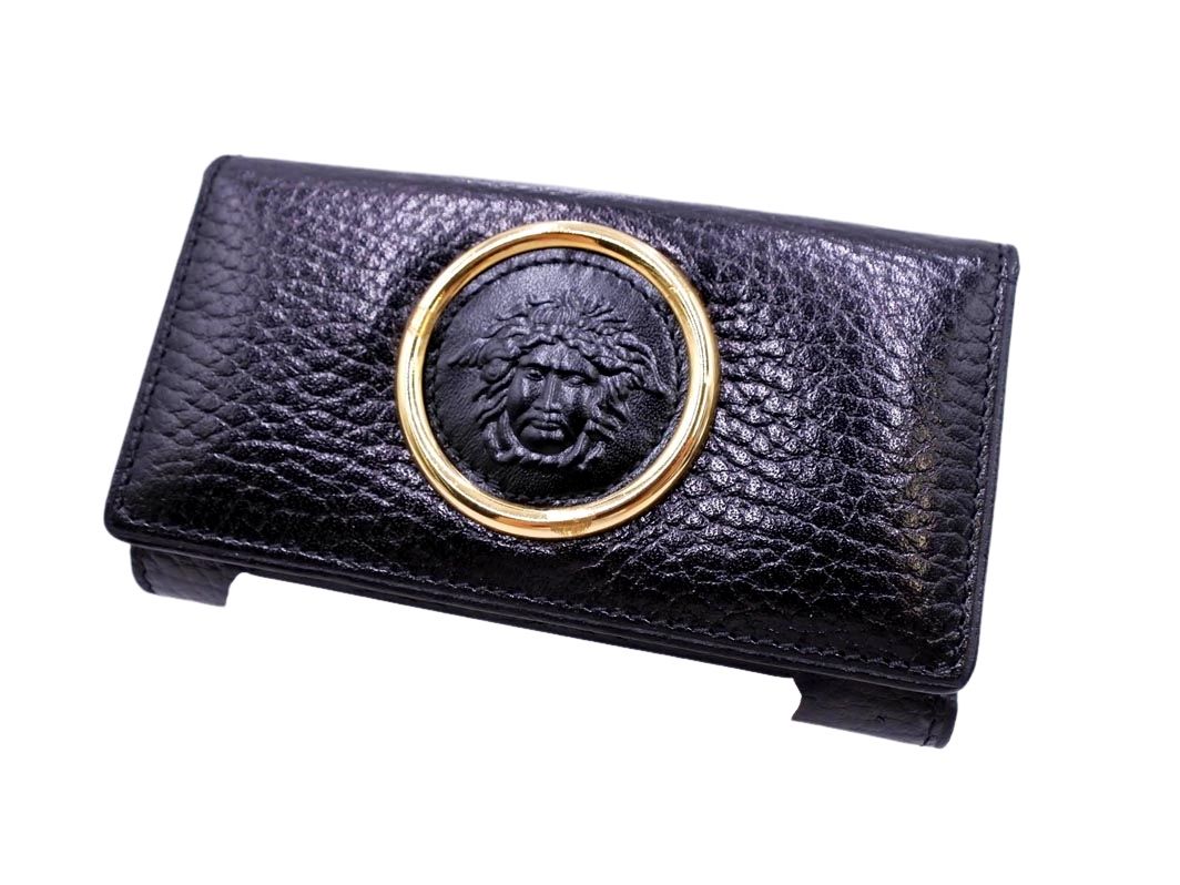 GIANNI VERSACE ジャンニベルサーチ メデューサ 6連 レザー キーケース