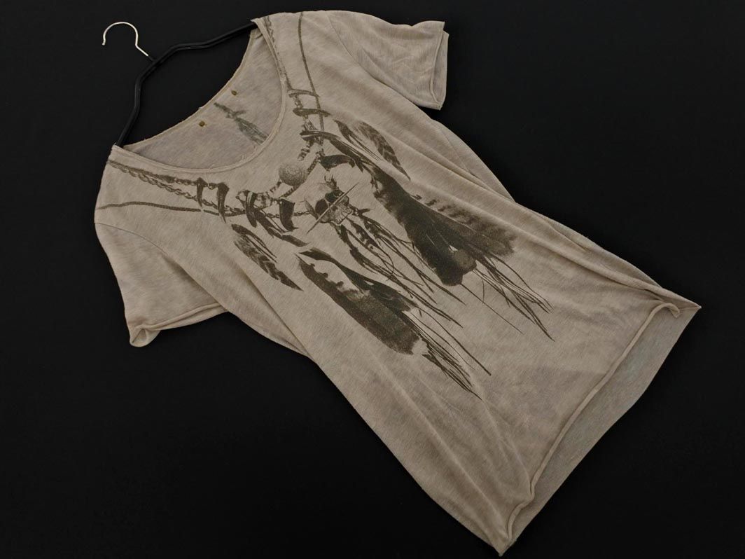 14th Addiction フォーティーンスアディクション スカル プリント T