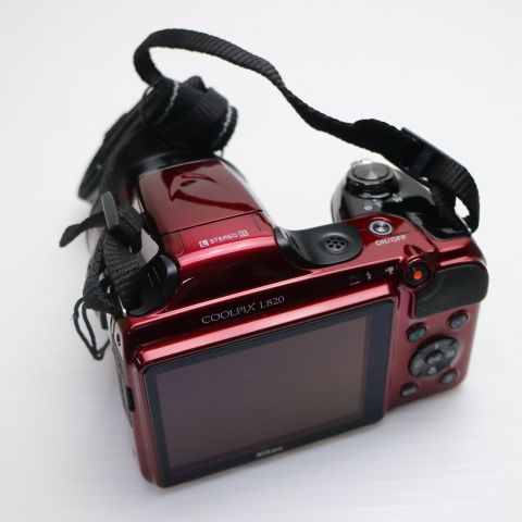 新品同様 COOLPIX L820 レッド コンデジ NIKON 即日発送 土日祝発送OK