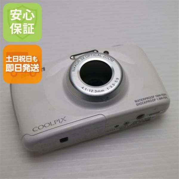 美品 COOLPIX S33 ホワイト 即日発送 コンデジ Nikon 本体 土日祝発送