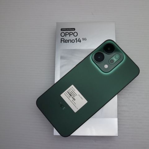 新品未使用 SIMフリー OPPO Reno14 5G ルミナスグリーン スマホ OPPO
