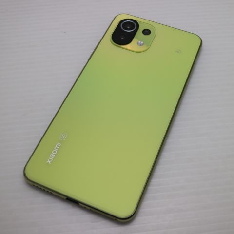 超美品 SIMフリー Mi 11 Lite 5G シトラスイエロー 本体 即日発送 土日