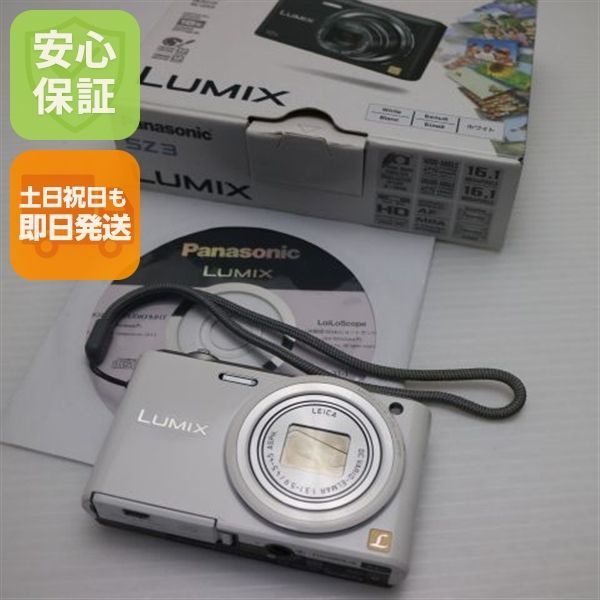 美品 DMC-SZ3 LUMIX ホワイト 即日発送 デジカメ Panasonic 本体 土日