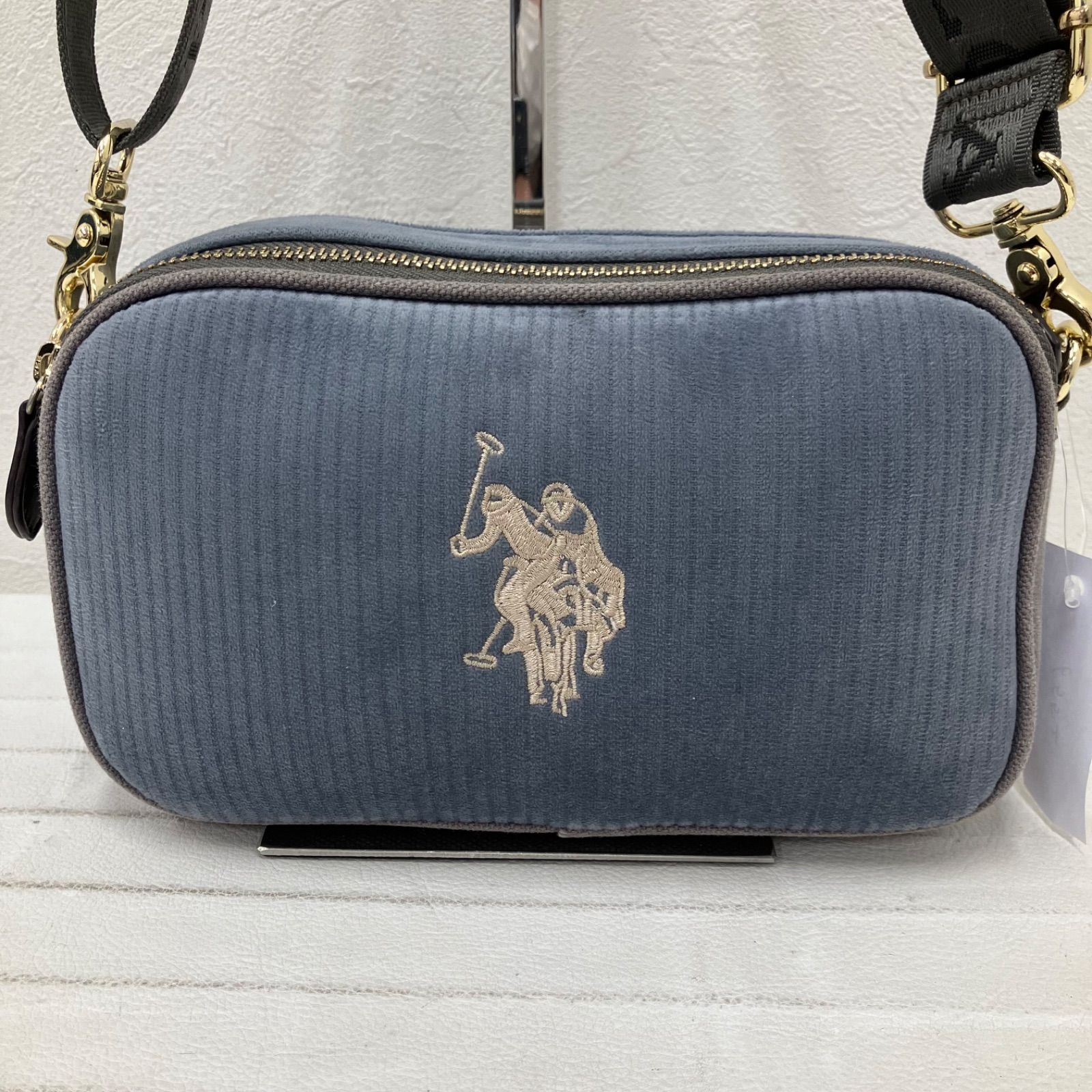 U.S.POLO ASSN ショルダーバッグ ライトブルー ユーエスポロアッスン 