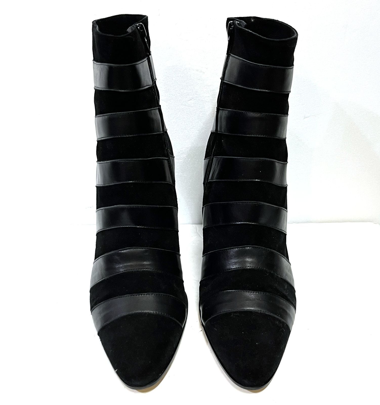 38 24㎝相当 イタリア製 panara｜パナラ サイドジップ ヒールブーツ 靴 KWY