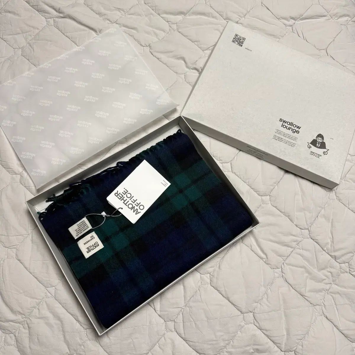 ANOTHER OFFICE アナザーオフィス カシミア 100 マフラー フルセット