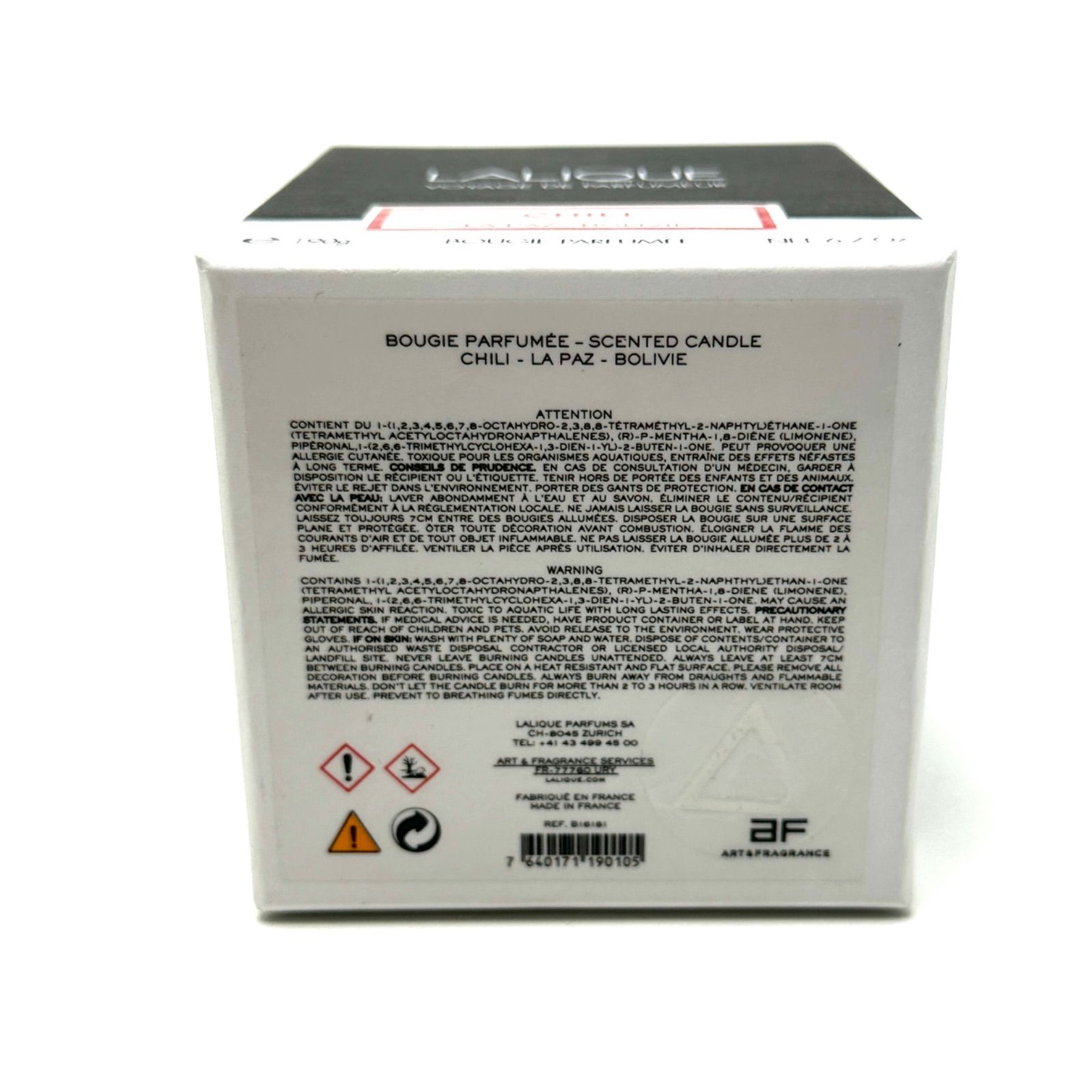 楠本質店/元住吉】未開封品・新品 ラリック LALIQUE キャンドル CHILI