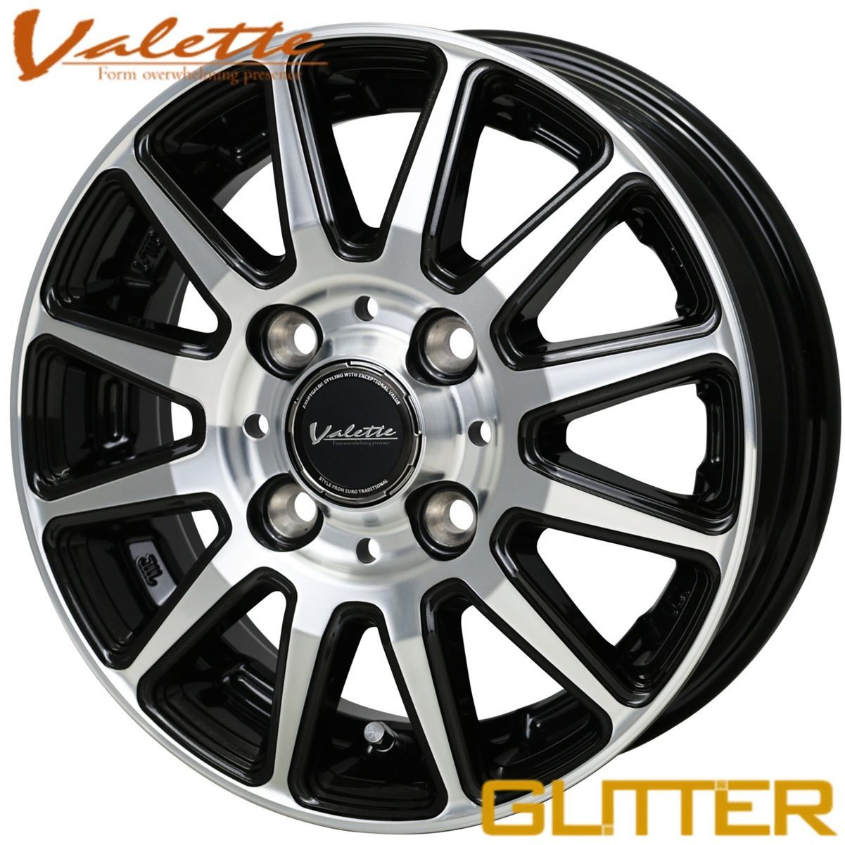 数量 ホットスタッフ ヴァレット グリッター 12 x 4 0 43 H 100 ブラックポリッシュ BK P VG 01 ｘ4本