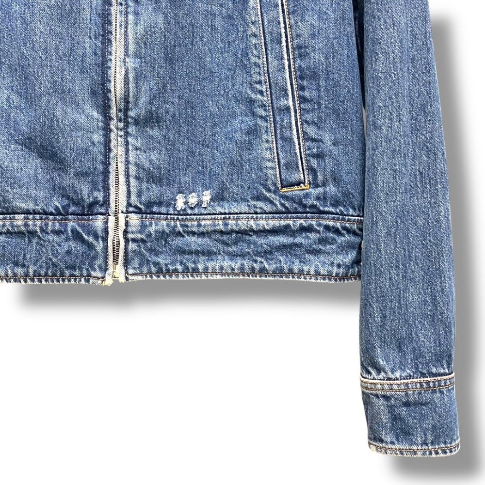 PRADA 2021 三角ロゴプレート ジップアップ デニムジャケット Sサイズ