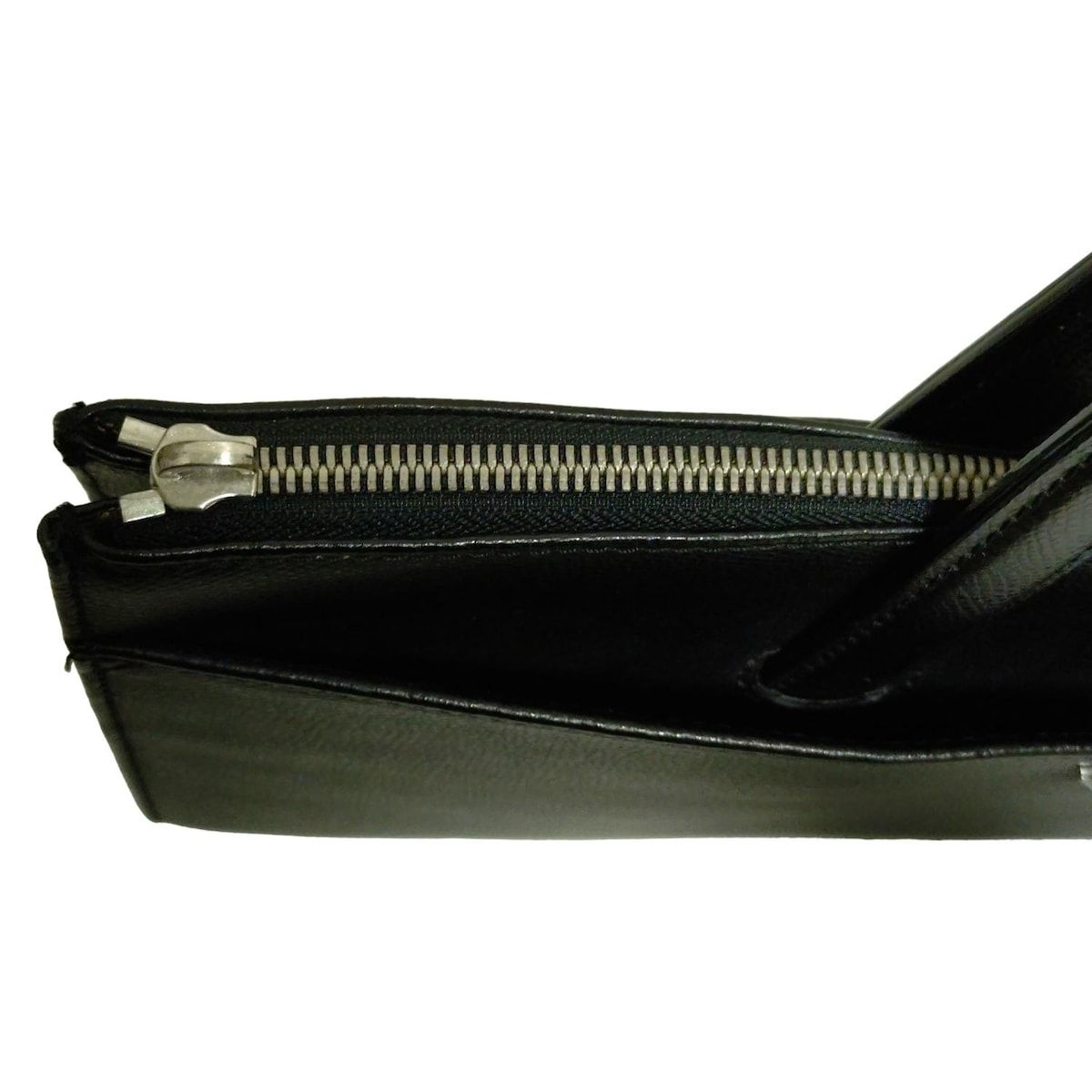 極美品 EMPORIO ARMANI 2way バッグ クロコ型押し ブラック【公式通販 