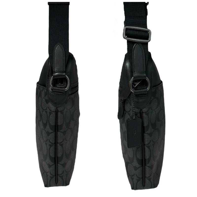 美品☆COACH コーチ☆ショルダーバッグ ボディバッグ シグネチャー PVC