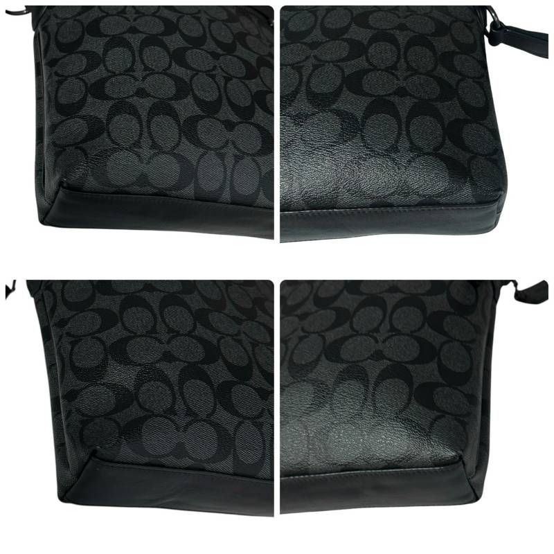 美品☆COACH コーチ☆ショルダーバッグ ボディバッグ シグネチャー PVC