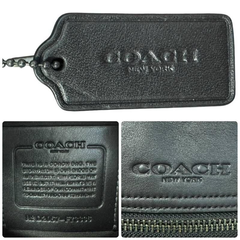 美品☆COACH コーチ☆ショルダーバッグ ボディバッグ シグネチャー PVC