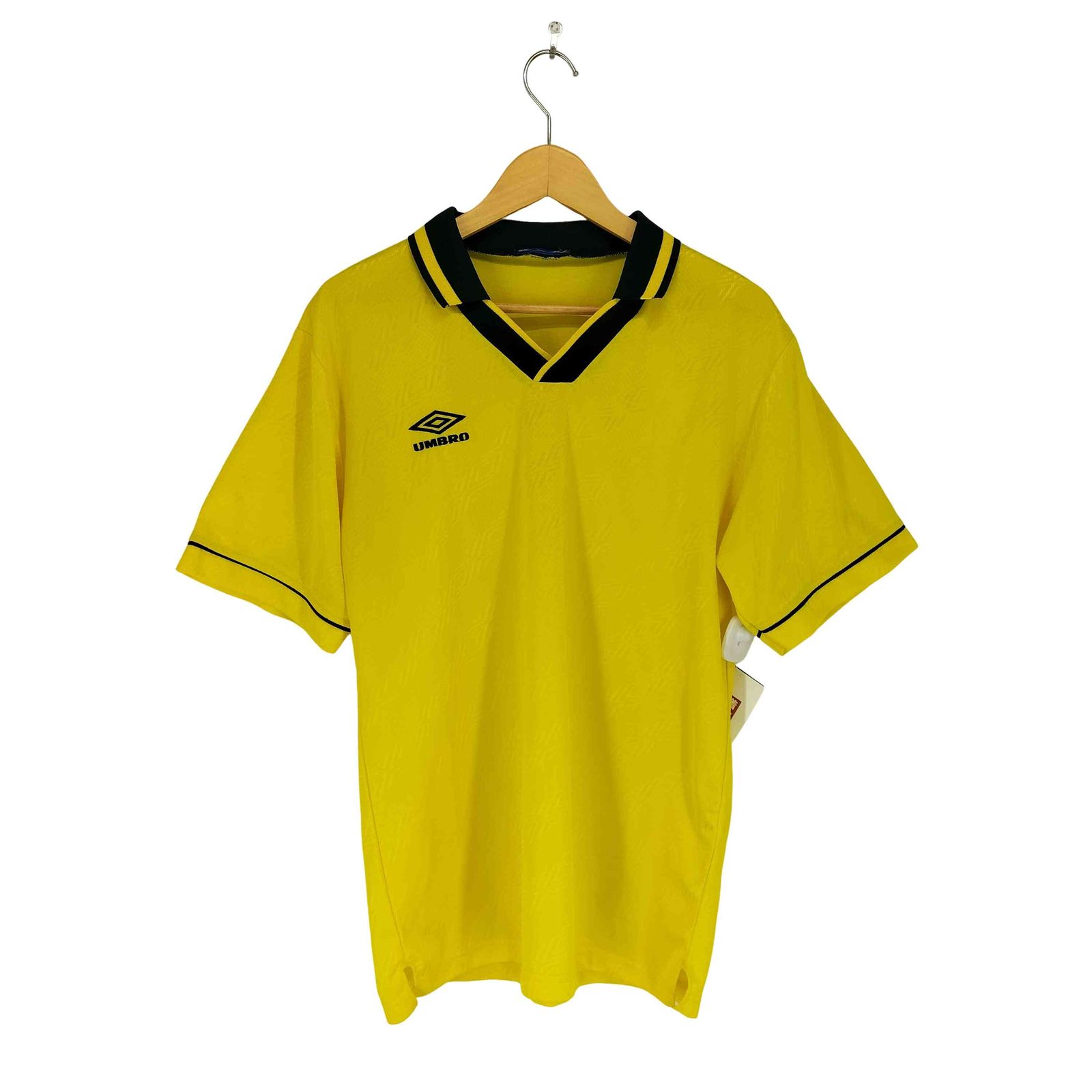 アンブロ UMBRO 90s ダブルダイヤモンド刺繍ゲームシャツ メンズ 表記