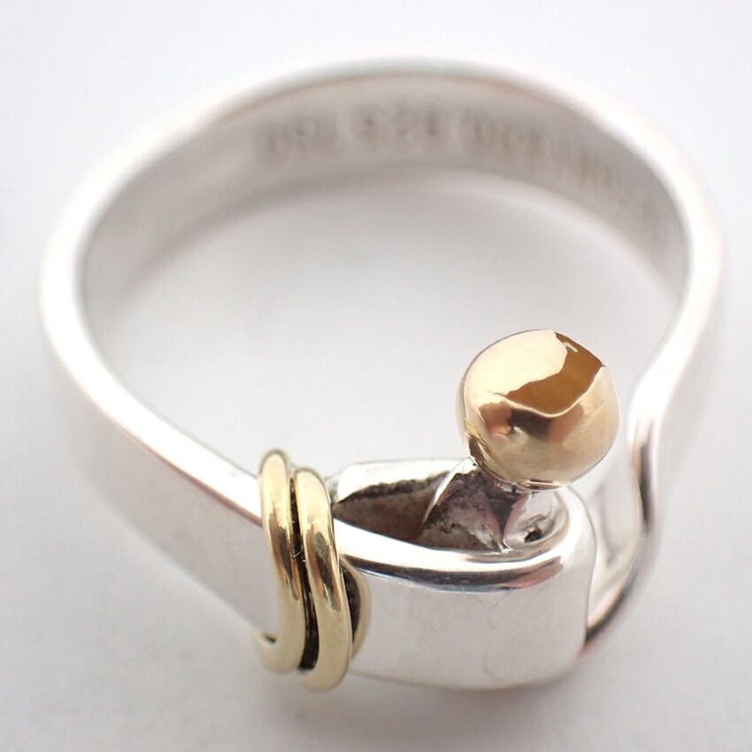 ティファニー 925/750 フック＆アイ リング /8号/j102-33 - メルカリ