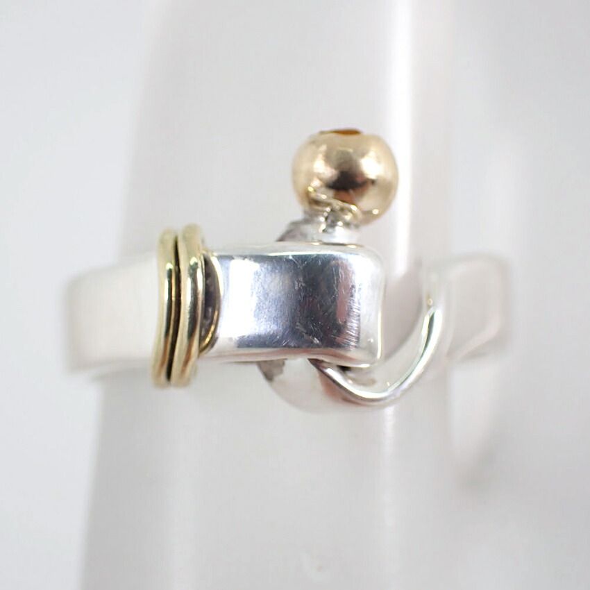 ティファニー 925/750 フック＆アイ リング /8号/j102-33 - メルカリ