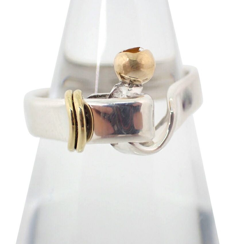 TIFFANY フック&アイ リング K18 750 SV925 ティファニー 925/750 フック＆アイ リング /8号/j102-33 - メルカリ