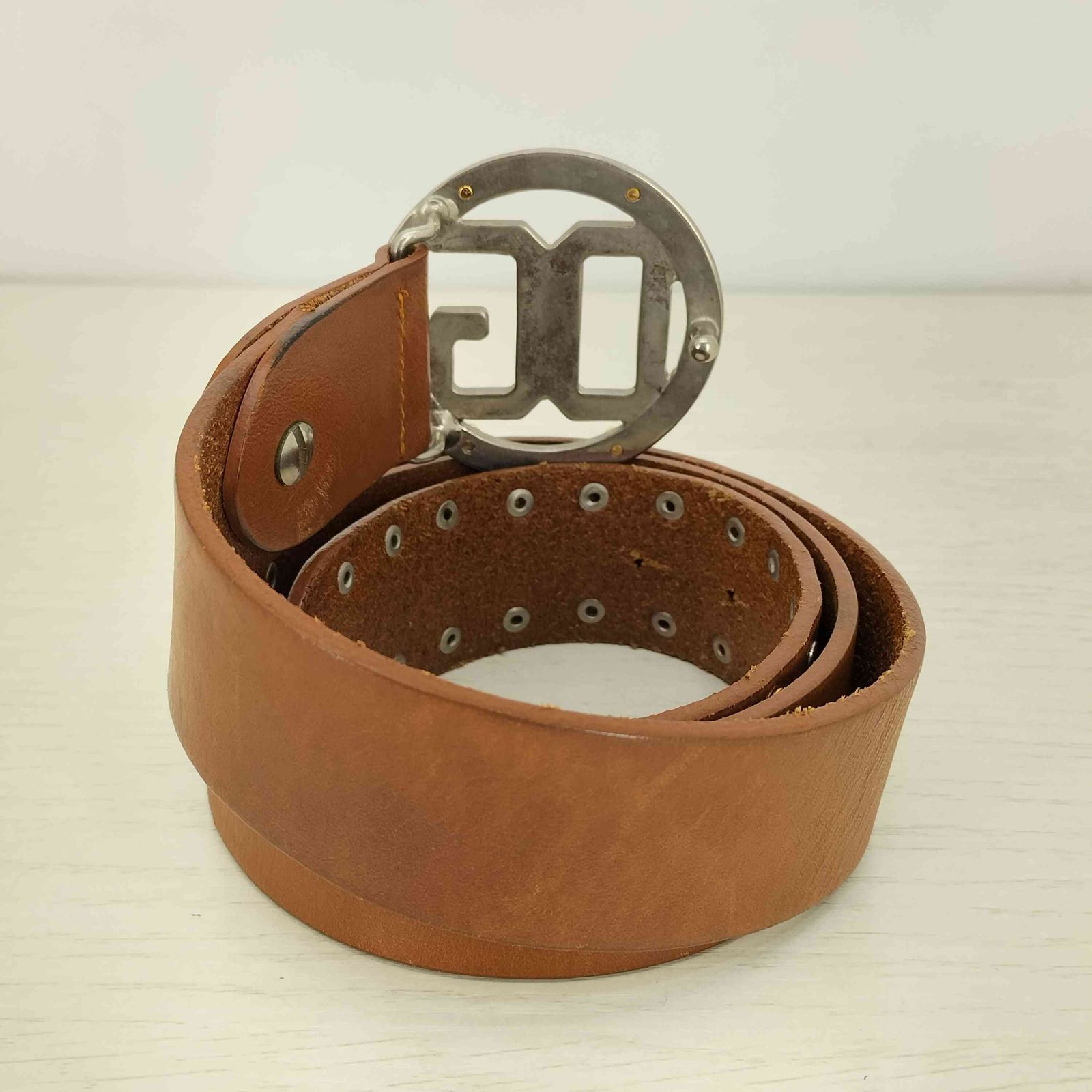 ドルチェアンドガッバーナ DOLCE&GABBANA Y2K ロゴバックル レザー