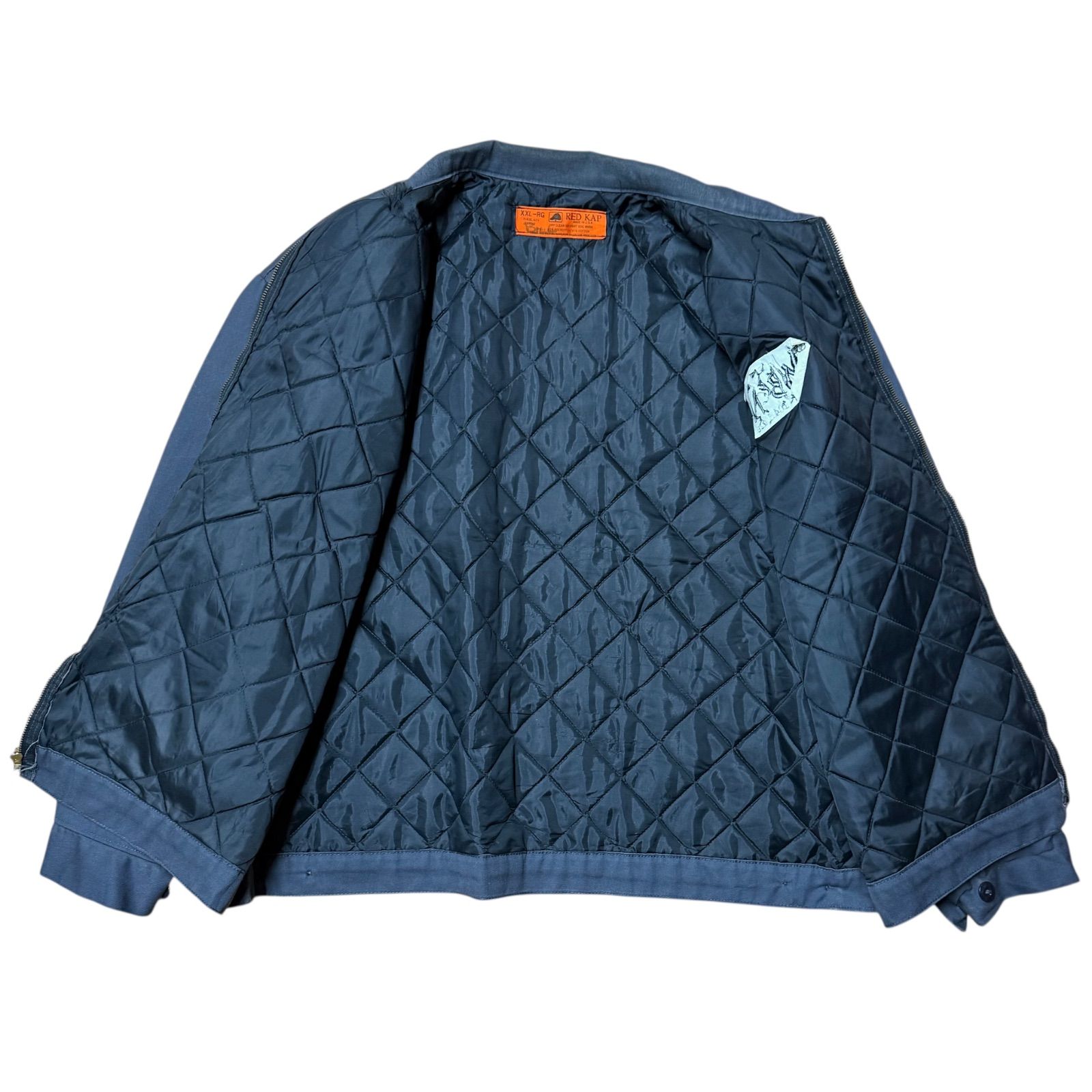 90s USA製 RED KAP レッドキャップ 短丈 ワークジャケット グレー