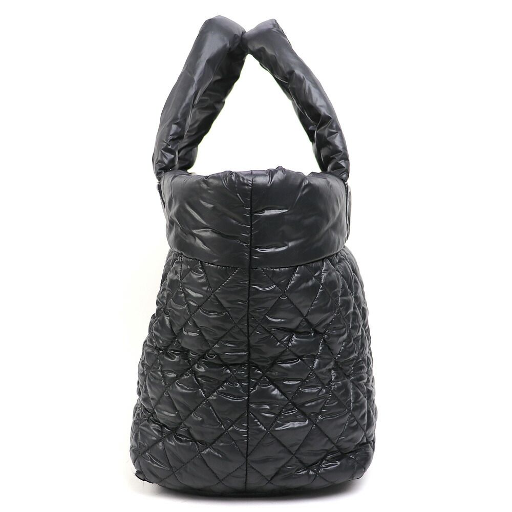 シャネル コココクーン ミディアム トートバッグ ブラック ナイロン