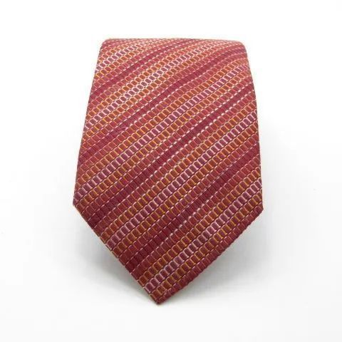 良品♪ HERMES エルメス ネクタイ ストライプ レッド系 - メルカリ