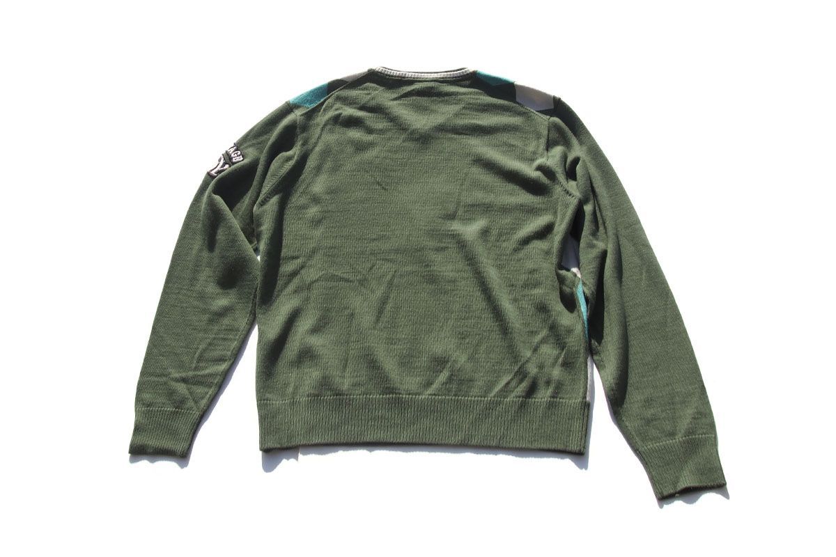 中古】ゾーイ｜ZOY｜Vネックアーガイル柄ゴルフセーター｜メンズゴルフ