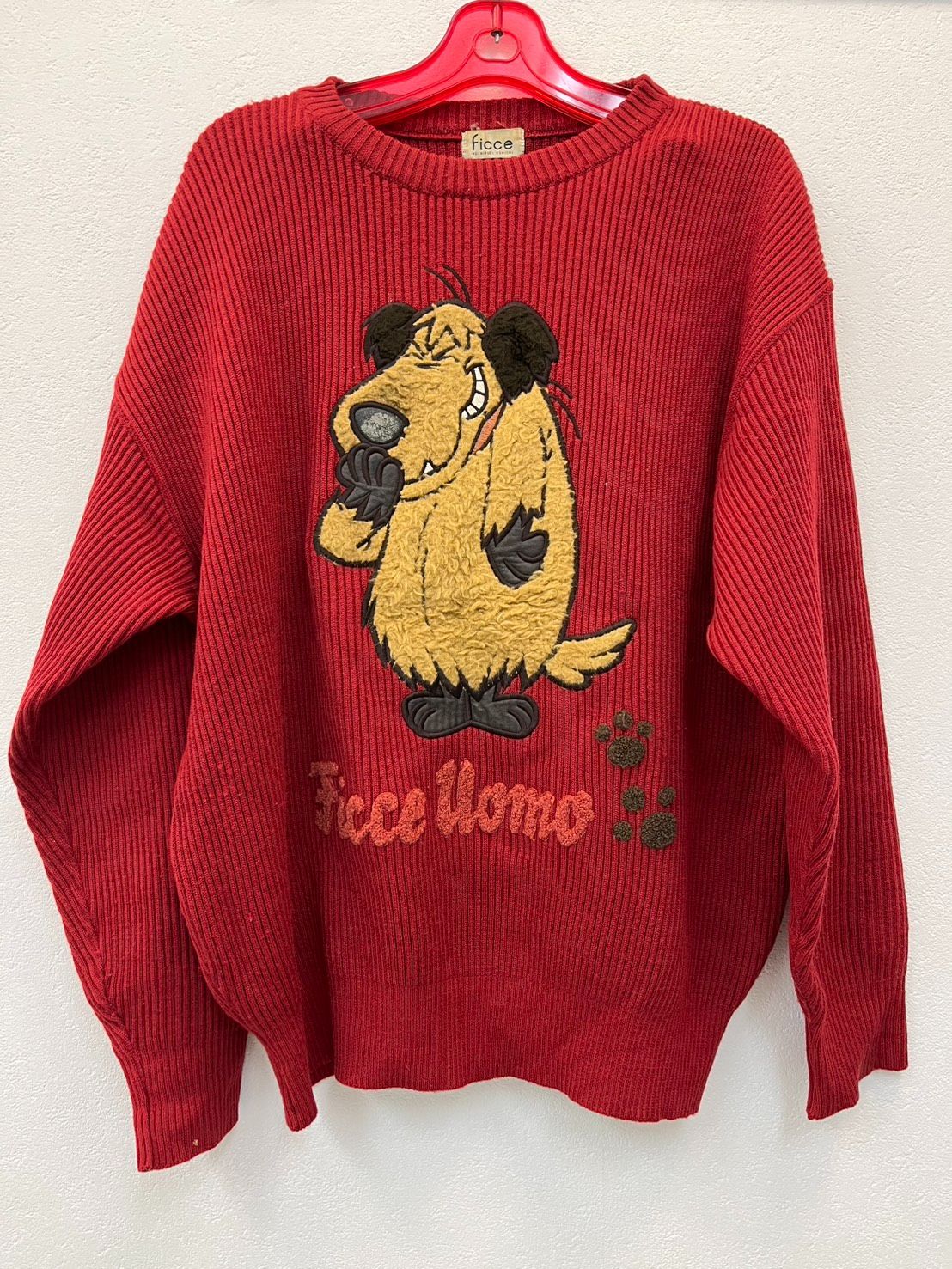 FICCE YOSHIYUKI KONISHI ニット セーター L ケンケン FICCE フィッチェ ケンケン チキチキマシン猛レース セーター 90S